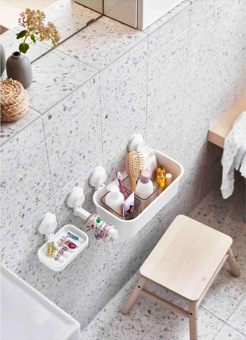 Ikea Tısken Shower Basket, White