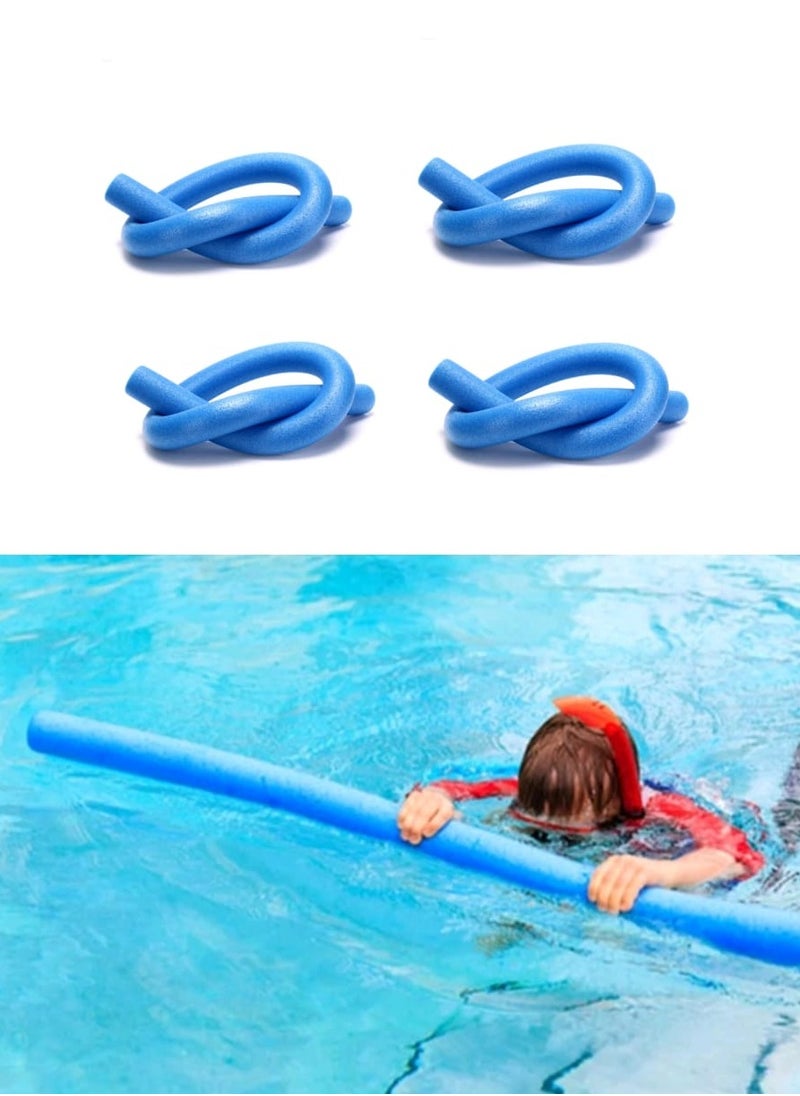ISHWAZ Highly Buoyant Swimming Stick For Adults And Kids - 4 Swimming Pool Noodles Of Blue Color  - Image 1