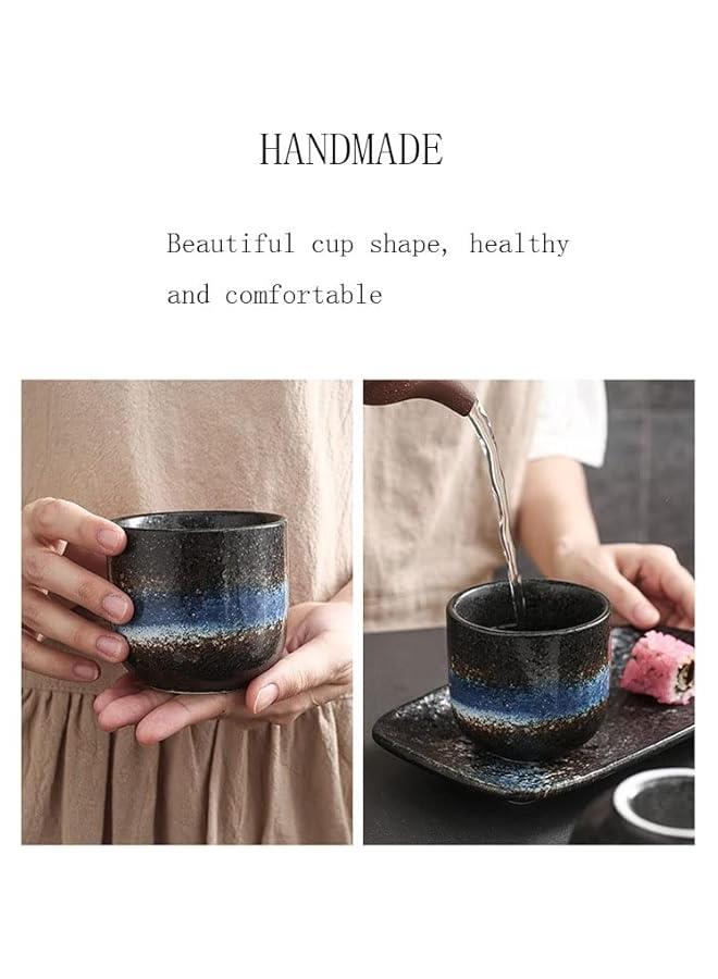 HOOKOR Japanese Handmade Ceramic Tea Cups, Kung Fu Tea Sets, and Creative Coffee Sushi Cooking Cups  - Image 4