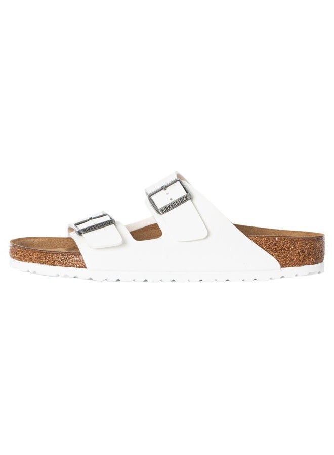BIRKENSTOCK Women's Arizona Birko-Flo White Birko-Flor Sandals - 41 R EU (US Men EU's 8-8.5, US Women EU's 10-10.5) - Image 2