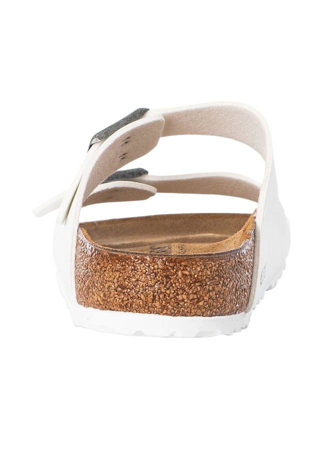BIRKENSTOCK Women's Arizona Birko-Flo White Birko-Flor Sandals - 41 R EU (US Men EU's 8-8.5, US Women EU's 10-10.5) - Image 5
