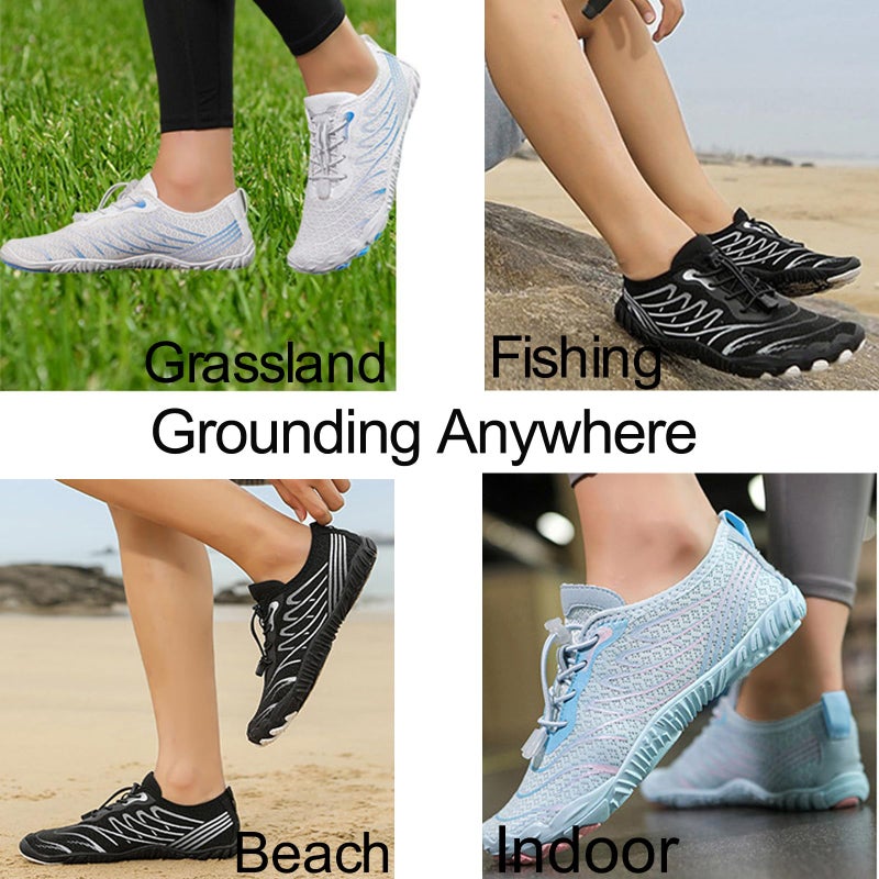 AddBili Grounding Shoes with Copper Buttons Grounding Sock and Insoles. Effective, Soft, and Comfortable. - W39 - Image 2