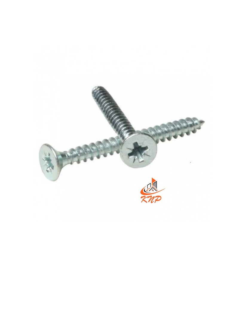 KNP Steel Countersunk Head Twin thread Screws - Pack of 200 (1/2" x 4g) - Image 3