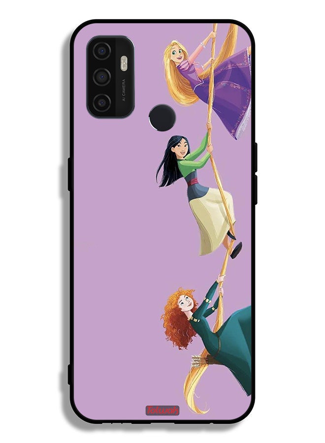 Tolwak Oppo A11s Protective Case Cover Girls Climbing Art - Image 2