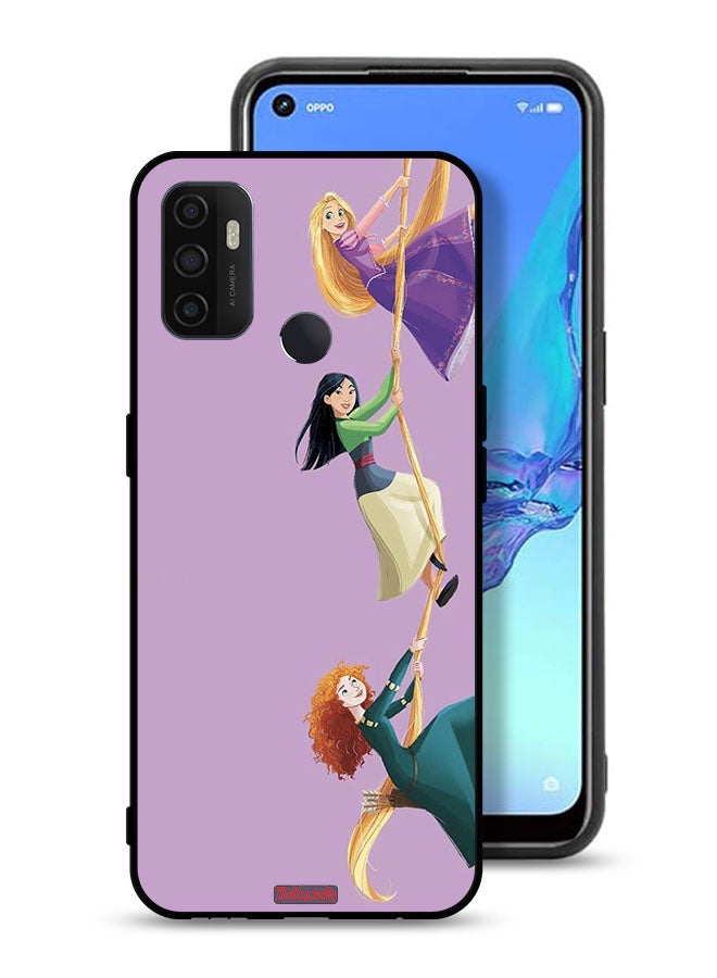 Tolwak Oppo A11s Protective Case Cover Girls Climbing Art - Image 1