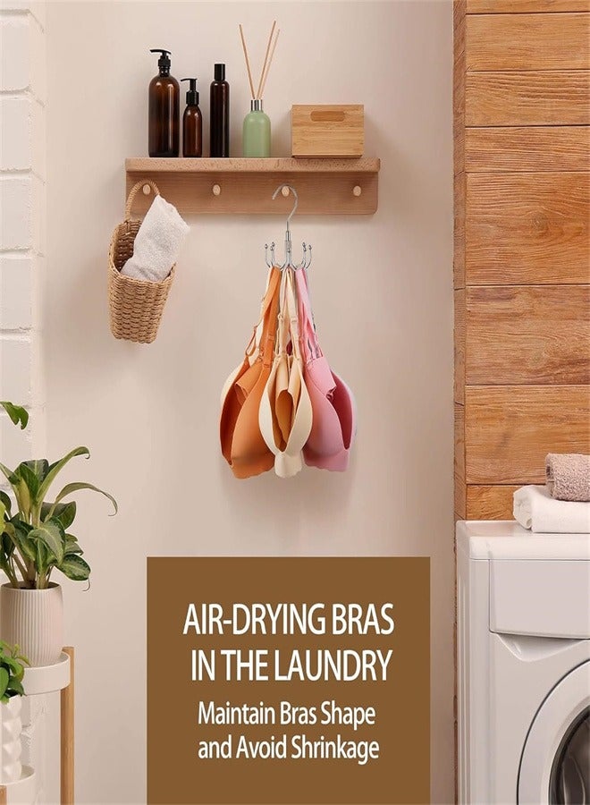 Belt Hanger, Rotatable Belt Rack Closet Accessories Metal Belt Rack for Closet Organizer with 8 Hanging Hooks for Belt, Tank Top, Tie, Scarf, Purse  - Image 5