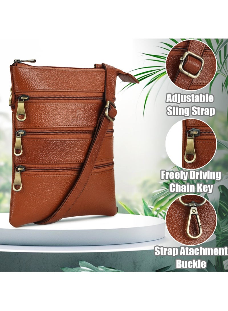 Pogago Men’s 100% Premium Cow Leather Side Bag – Unmatched Quality & Classic Elegance - Image 4