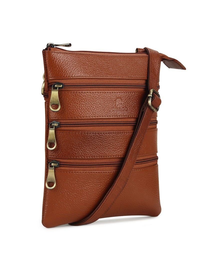 Pogago Men’s 100% Premium Cow Leather Side Bag – Unmatched Quality & Classic Elegance - Image 3