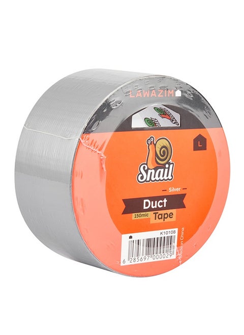 Duct Tape - 150mic Silver - Waterproof Strong Adhesion Flexible Long-Lasting Utility Tape - for Workshops Water Lines Pipes Electrical Repairs and Home Improvements - DIY and Professional Use