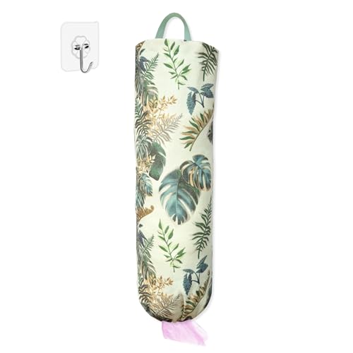SYIPO Plastic Bag Holder Reusable Grocery Bag Organizer Wall Mount 1 Pack Small Forest - Image 1