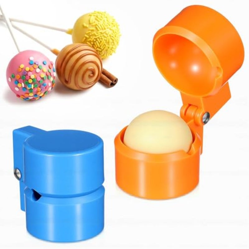 2 Pack Cake Pop Mold Press Set, Round Circle Cake Pop Cutter and Pusher, ABS Baking Tools Accessories, DIY Mini Cakes for Birthday Parties Wedding Desserts - Image 1