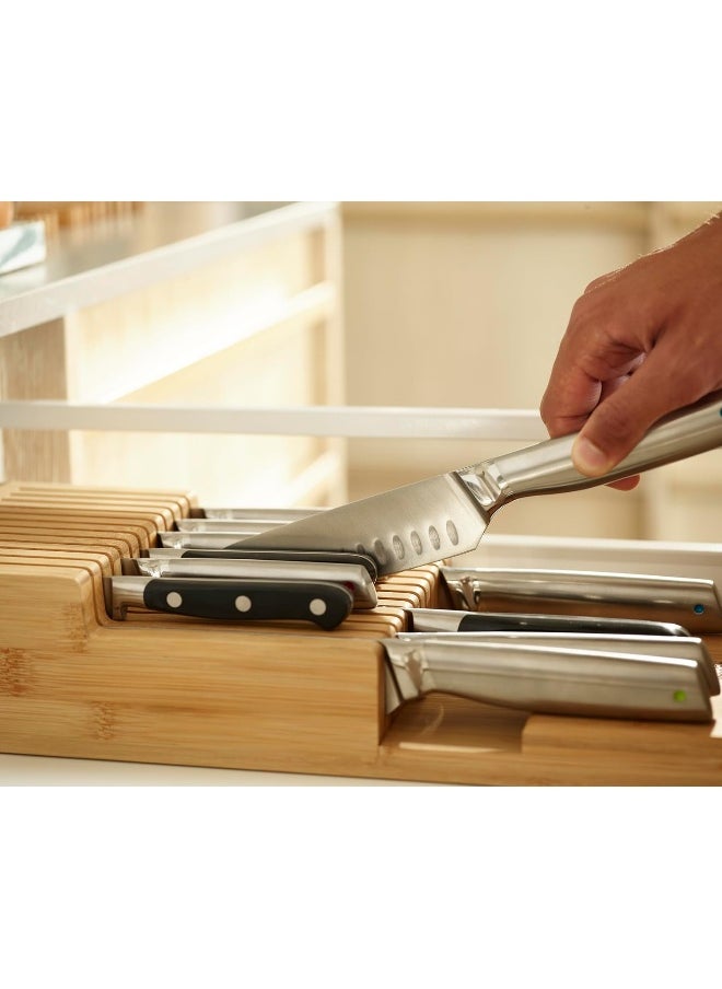 Joseph Joseph Joseph Joseph DrawerStore Knife Organizer Holds up to 12 Knives, Kitchen Organization & Drawer Storage - Bamboo  - Image 5