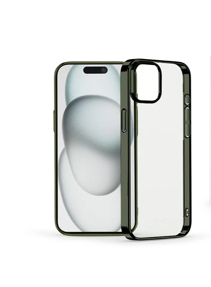 devia Devia iPhone 15 Case Transparent Drop and Scratch Resistant The protective case is specially designed to withstand drops from a height of up to 1.2 meters in green color - Image 1