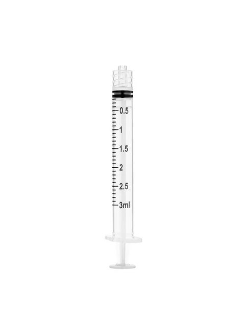 Sol-M 3ml Luer Lock Syringe without needle box - 100 Pcs