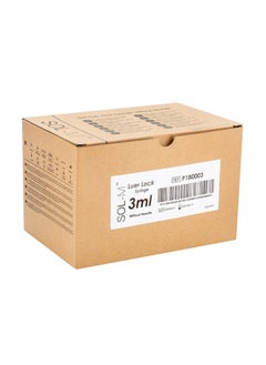 SOL-MILLENNIUM Sol-M 3ml Luer Lock Syringe without needle box w/ 100 count  - Image 2