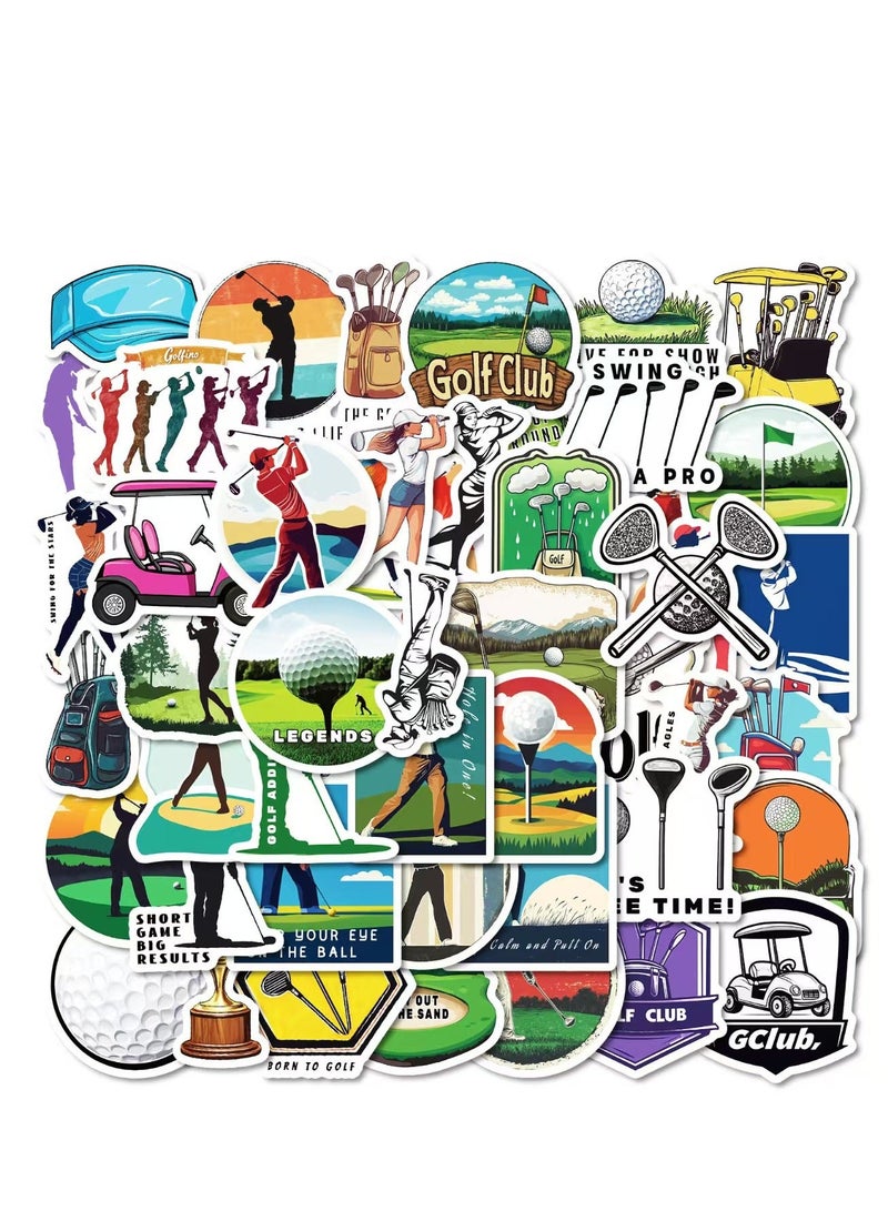 Fuwddy Golf Sticker for Water Bottle, Laptop & Car - Outdoor Sports Decal - Funny/Sporty Design - Waterproof Vinyl Label - Image 1