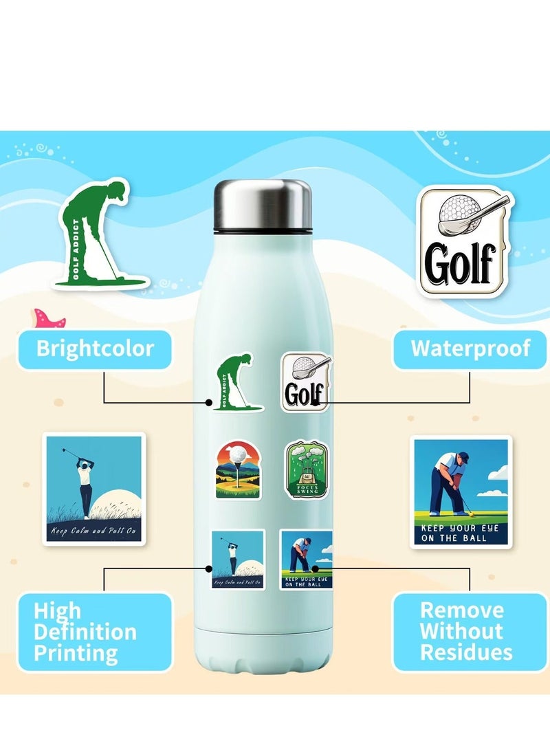 Fuwddy Golf Sticker for Water Bottle, Laptop & Car - Outdoor Sports Decal - Funny/Sporty Design - Waterproof Vinyl Label - Image 2