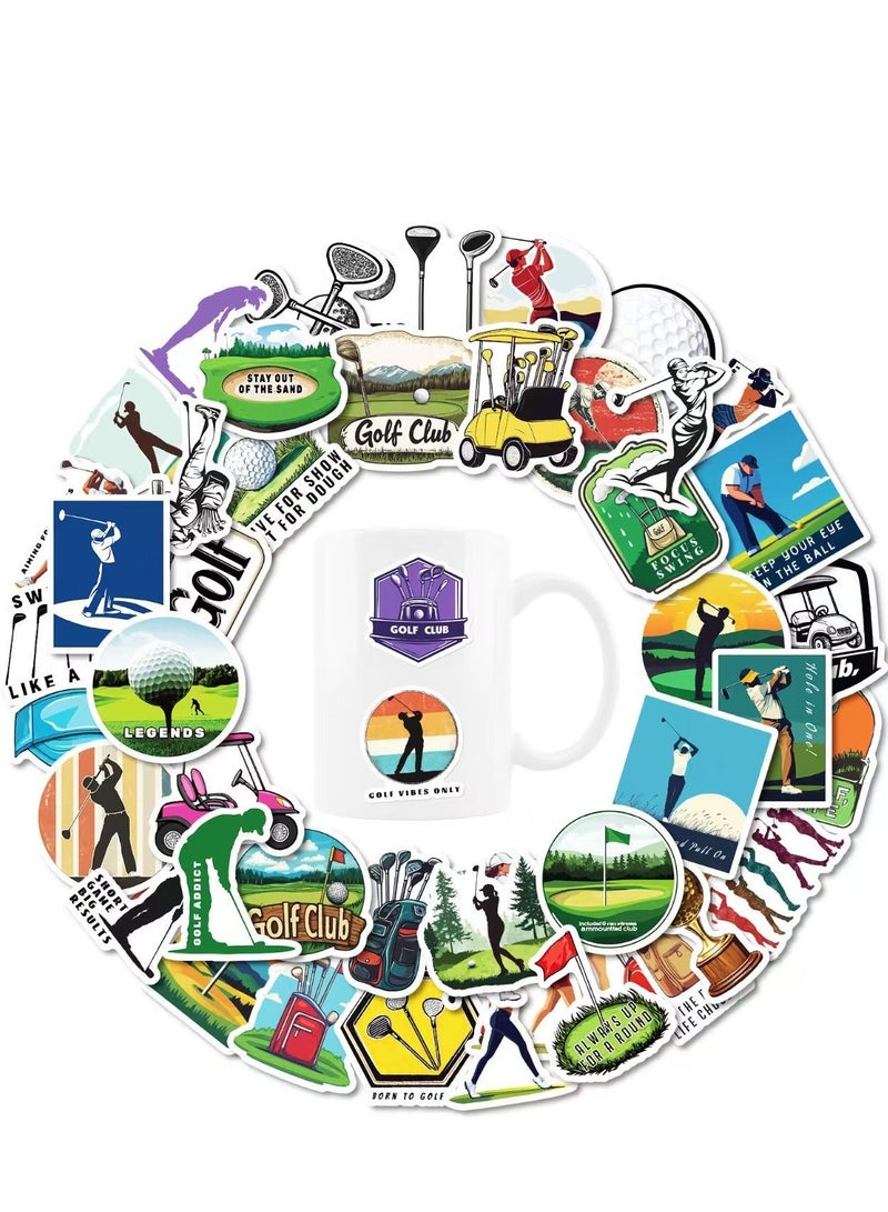 Fuwddy Golf Sticker for Water Bottle, Laptop & Car - Outdoor Sports Decal - Funny/Sporty Design - Waterproof Vinyl Label - Image 5