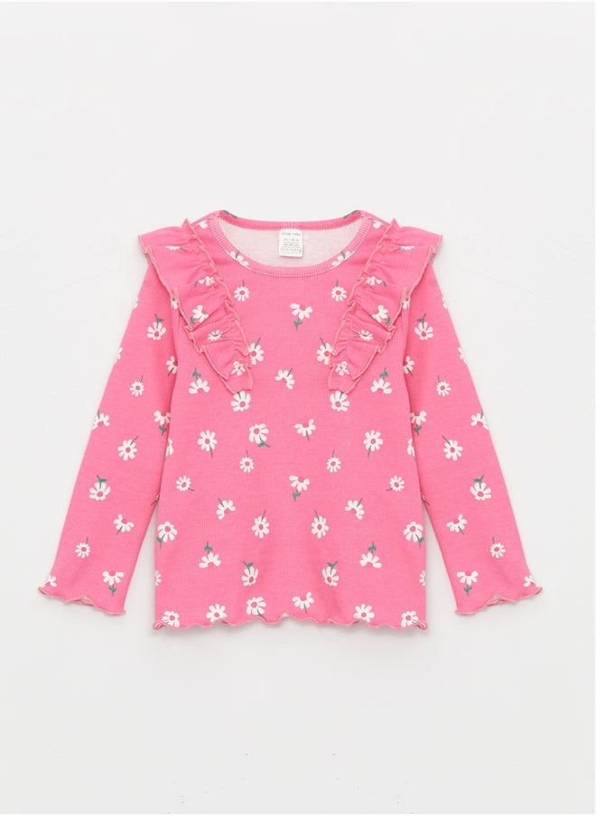 LC WAIKIKI Crew Neck Long Sleeve Baby Girl T-Shirt  - Image 1