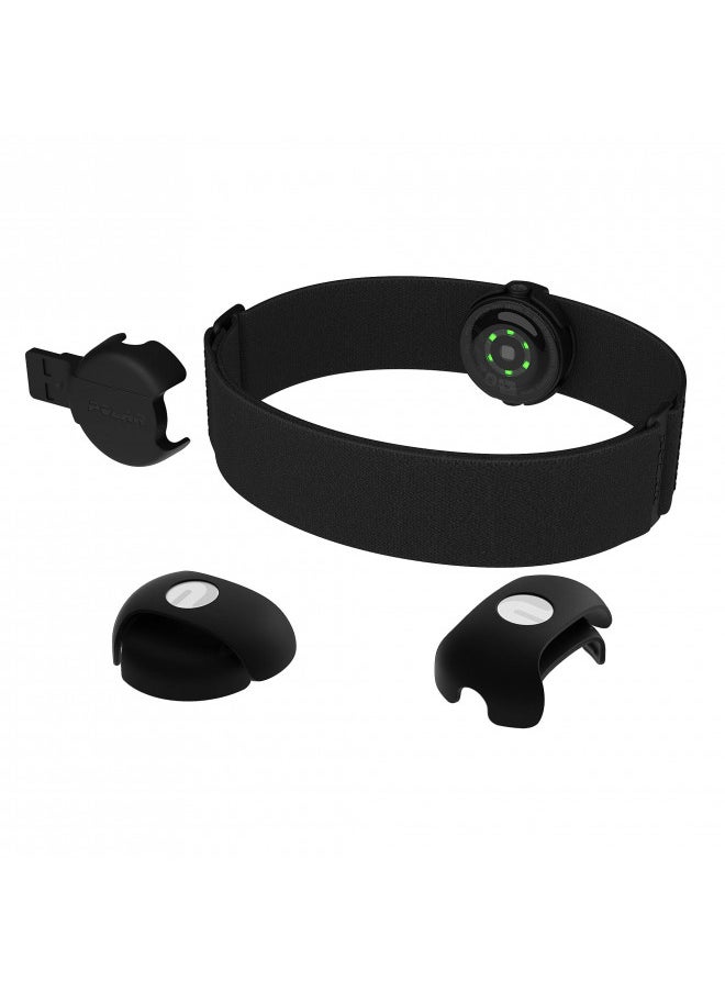 Polar OH1 + Waterproof Optical Heart Rate Monitor with Swimming Goggle Strap Clip and Armband HR Monitor with Bluetooth, ANT+