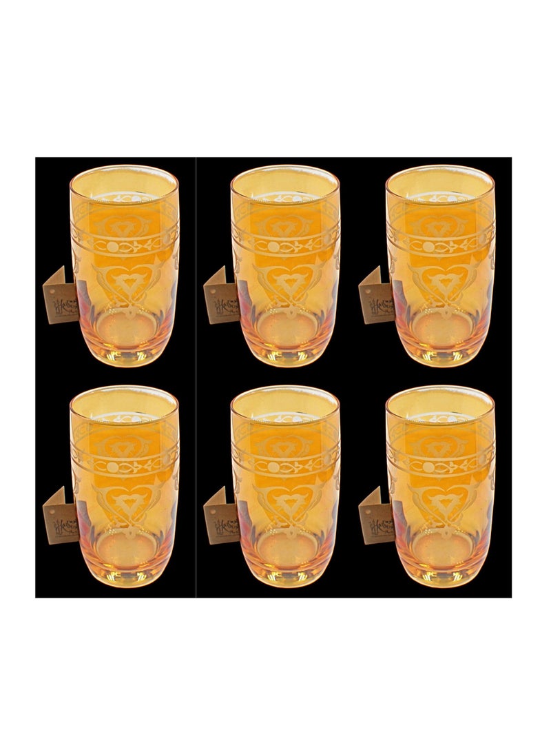 KuduArts Tumblers glass cups for water juice 6 pieces - Image 1