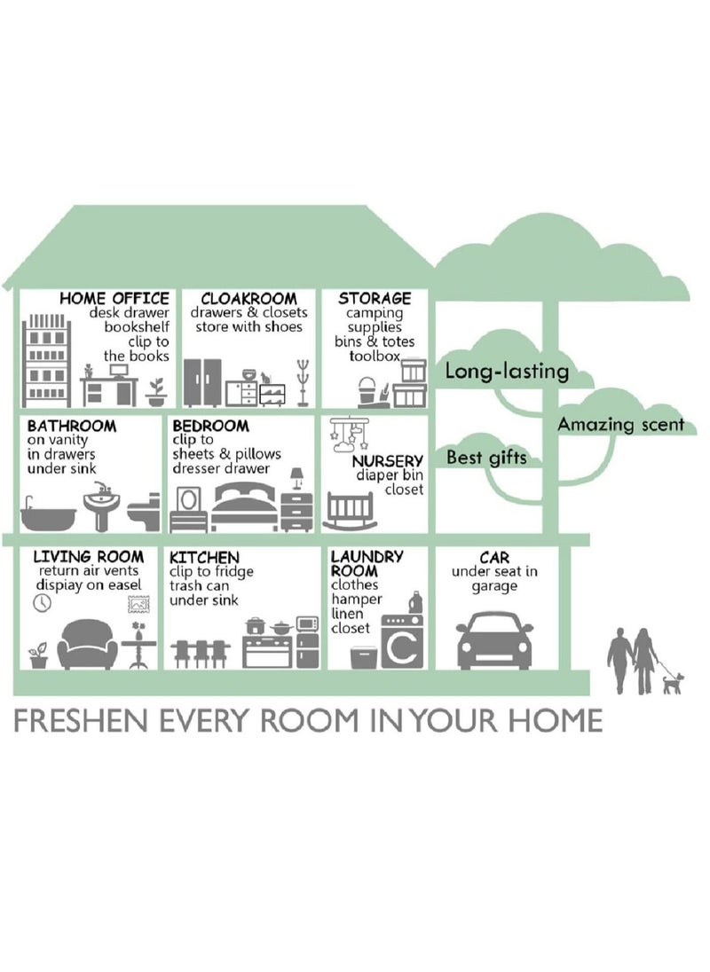 كيس ورد 1 صندوق 12 قطعة كيس زهور مجففة برائحة كيس معطر للدرج معطر هواء للورد معطر خزانة مزيل رائحة معطر للدرج خزانة منزل سيارة منتج عطر - Image 4