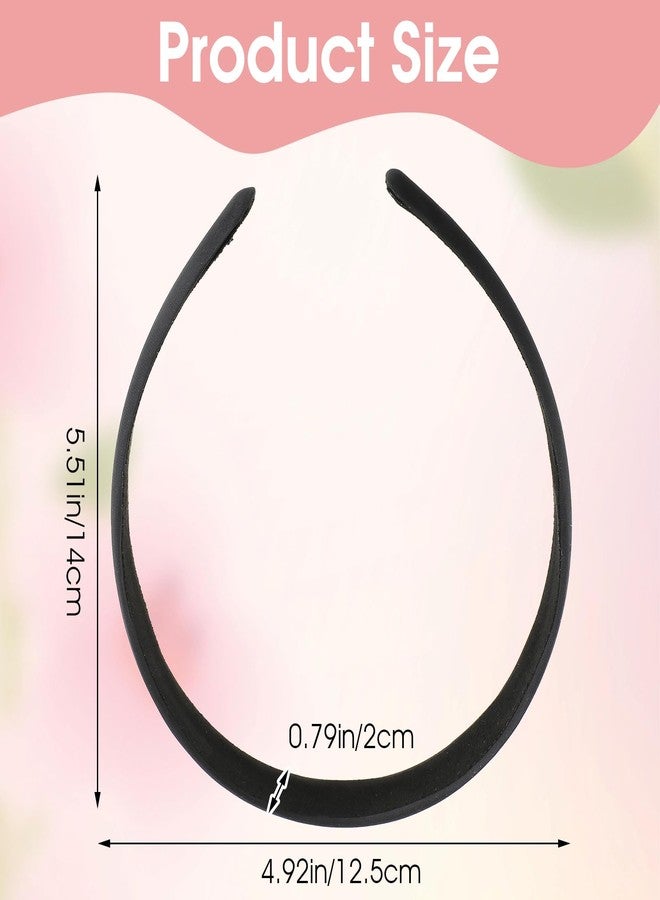 Dimeho 3 Pcs Satin Hairbands Solid Wide Padding Headband No Teeth Thick Simple Hair Hoop Motique Hair Styling Accessories Seamless Lightweight Hair Accessories for Teen Girls Women - Image 2
