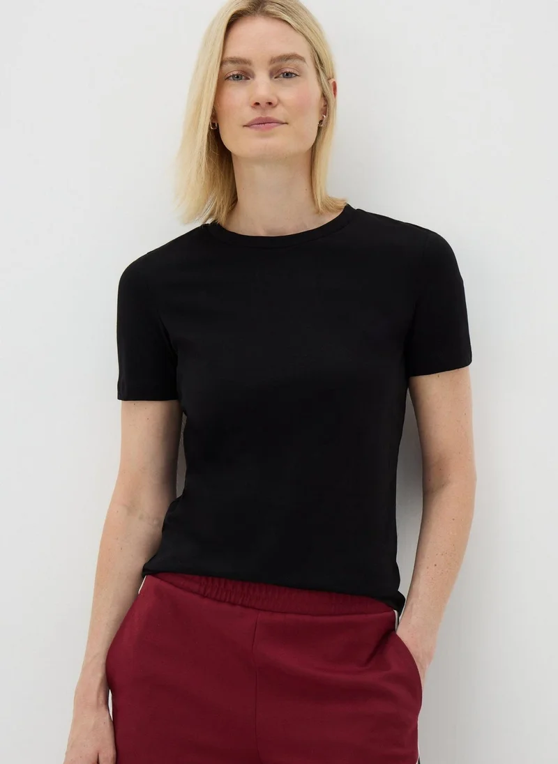 Matalan Black Crew Neck T-shirt