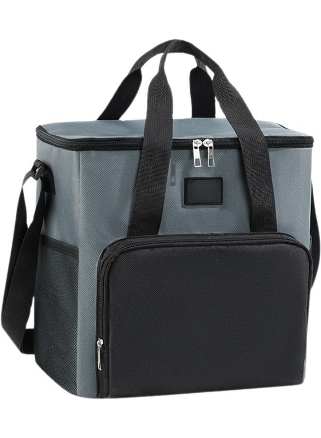 Multipurpose Large Insulated Lunch Box Bag – Leak-Proof Thermal Food Cooler with Multiple Compartments and Adjustable Strap for Work, School, Camping & Travel – 29.5 × 19.5 × 29.5 cm - Image 1