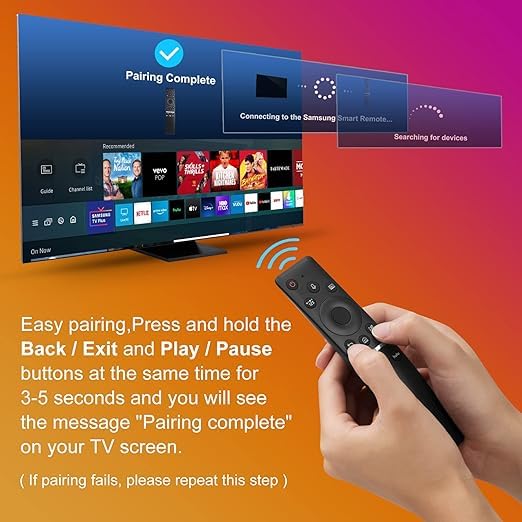 Gvirtue for Samsung-TV-Remote Control Compatible for All Samsung with Voice Function Smart Curved Frame QLED LED LCD 8K 4K TVs ( Old Remote Mach Images ) - Image 2