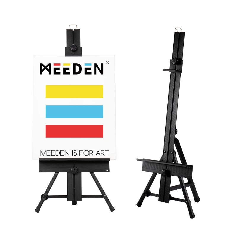 MEEDEN MEEDEN Aluminum Tabletop Easel Adjustable Display Easel Table Top Metal Easel Portable Artist Tripod for Painting Plein Air Easel Art Studio Easel Hold Canvas Art up to 24
