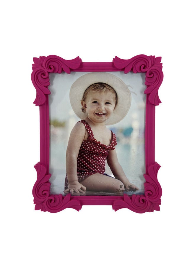 Decorhills Photo Frame Single with Tabletop & Wall Mount Display for 6x8 inch Photo Size, Ideal Addition to Any Décor Elegant Pink Frame, 1-Piece  - Image 1