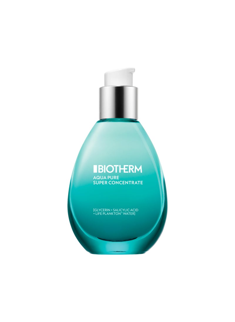 BIOTHERM Biotherm Aquasource Aqua Pure Super Concentrate, Serum for Combination to Oily Skin, Face Moisturizer with Salicylic Acid, Minimizes Pores, Controls Shinefor Clear and Pure Skin, 1.7 Fl. Oz 