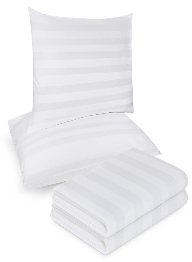 Continental Bedding Damask Zippered Pillow Protector - Set of 2 Pillow Cover King Size 20"x36", Cotton Pillow Protector - 300 Thread Count Hypoallergenic Pillow Case, Breathable Pillow Encasement - Image 5