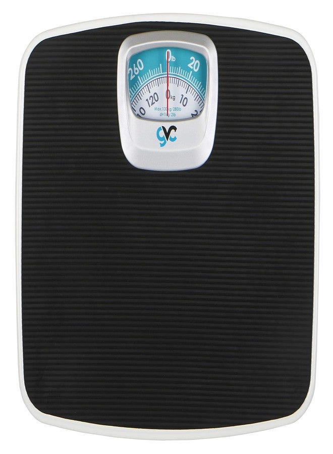 GVC Deluxe Personal Weighing Scale Analog Mechanical (BLACK), 130 Kilograms - Image 2