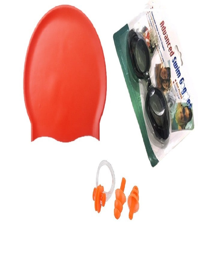 KAAS Complete Swimming Kit with Cap, Goggles and earplugs - Image 1