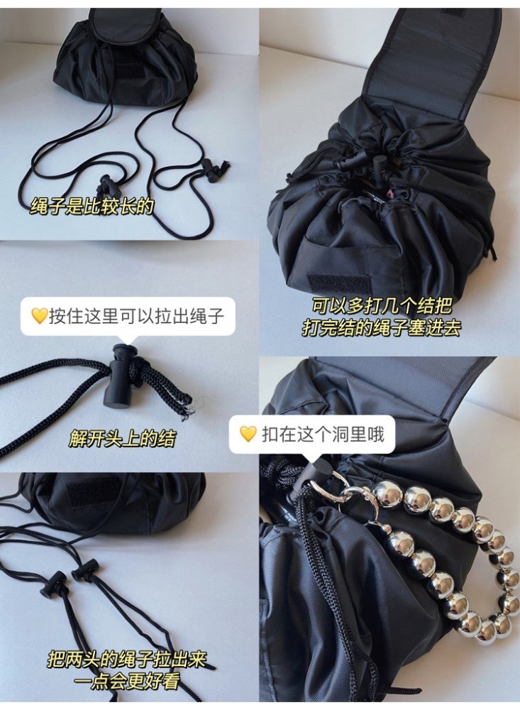 Convenient Drawstring Cosmetic Bag - Image 5