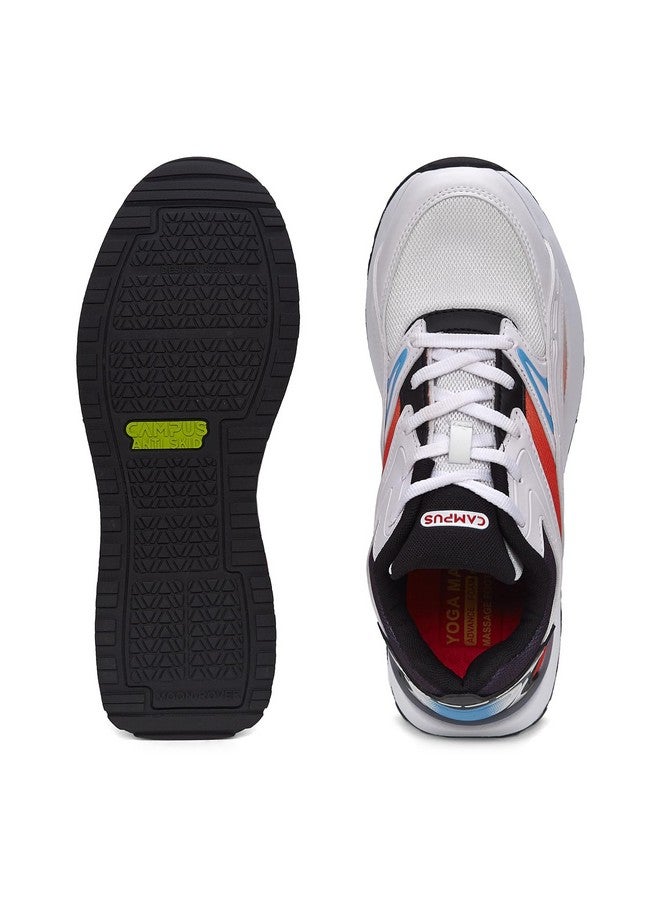كامبس حذاء رياضي رجالي Campus Vitality أبيض/أحمر - 8UK/الهند 22G-1227 - Image 5