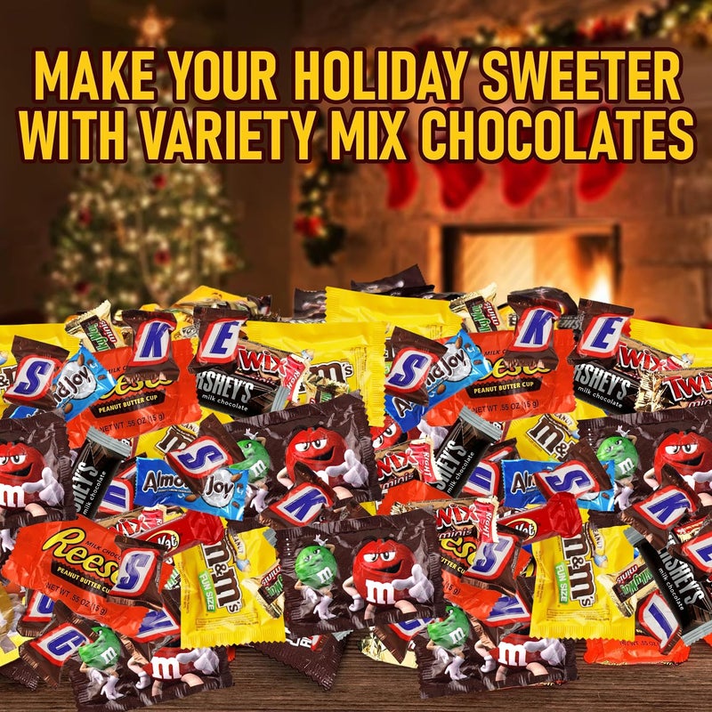 Assorted Chocolate Candy Mix - Individually Wrapped Milk, Dark, and White Chocolates - 5lb Bulk Variety Pack for Snacking, Sharing, and Gifting - Ideal for Home, Office, and Events - Image 5