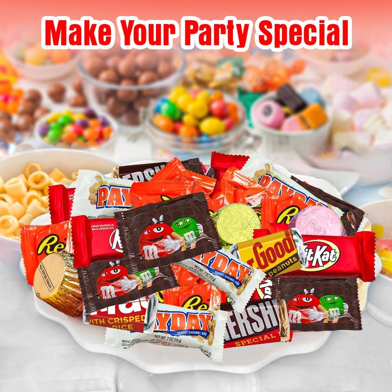 Assorted Chocolate Candy Mix - Individually Wrapped Milk, Dark, and White Chocolates - 5lb Bulk Variety Pack for Snacking, Sharing, and Gifting - Ideal for Home, Office, and Events - Image 3