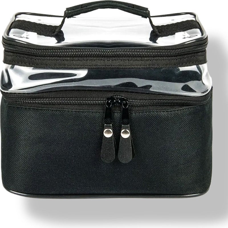 Bambus Home Women's Makeup Bag Two Large Compartments Hanging Foldable Care Travel Organizer  - Image 3