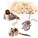 Gigwi Interactive Toy Set for Indoor Cats 3PCS Plush Pack Including Squeaky Feather Mouse Hunt Chase Bird and Chirping Cricket Toys - Image 3