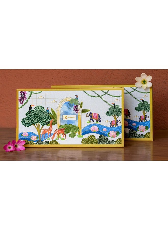 D'ORABLE Dorable Coasters - Marble Round Tea Coaster for Dinning Table. Perfect for Valentine's Gifting. Set of 2. Birds of Feather Design in Attractive Box. - Image 3