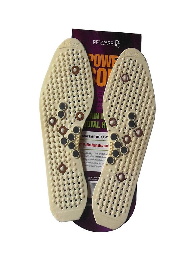 LRK Acupressure Shoe Insoles - Foot Massage Therapy Insoles for Pain Relief & Blood Circulation | Cuttable Magnetic Rubber (1 Pair, Unisex) - Image 1