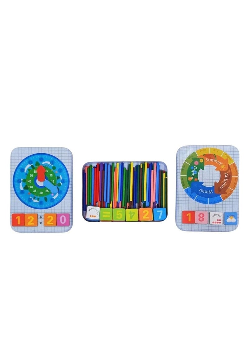 Safwa Toys Math box and clock W21-36  - Image 1
