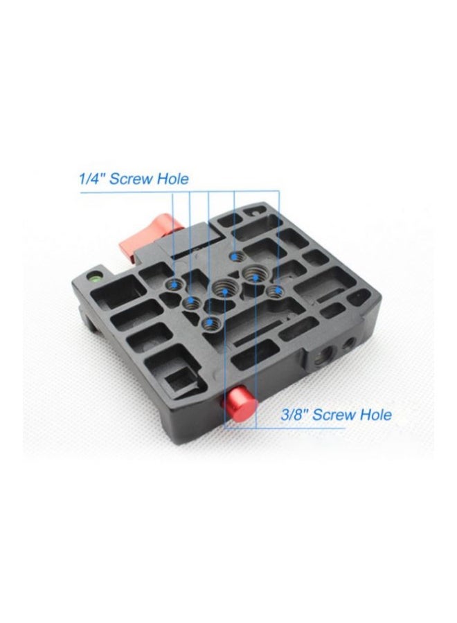 لوحة مشبك إطلاق سريع لمانفروتو 501/500AH/701HDV/503HDV/Q5 577 باللون الأسود/الأحمر - Image 5