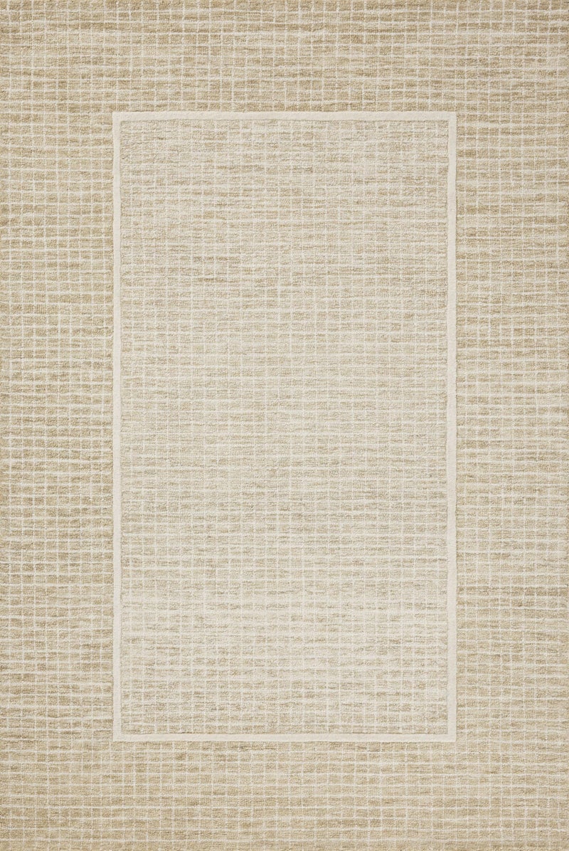 Loloi Chris Loves Julia Briggs Collection, Wheat & Ivory, 2'-6" x 9'-9" Runner Rug â€“ Minimal Gritted Design Area Rugs for Living Room Bedroom Entryway & Hallway No Shed High Traffic Home Decor Rug - Image 2