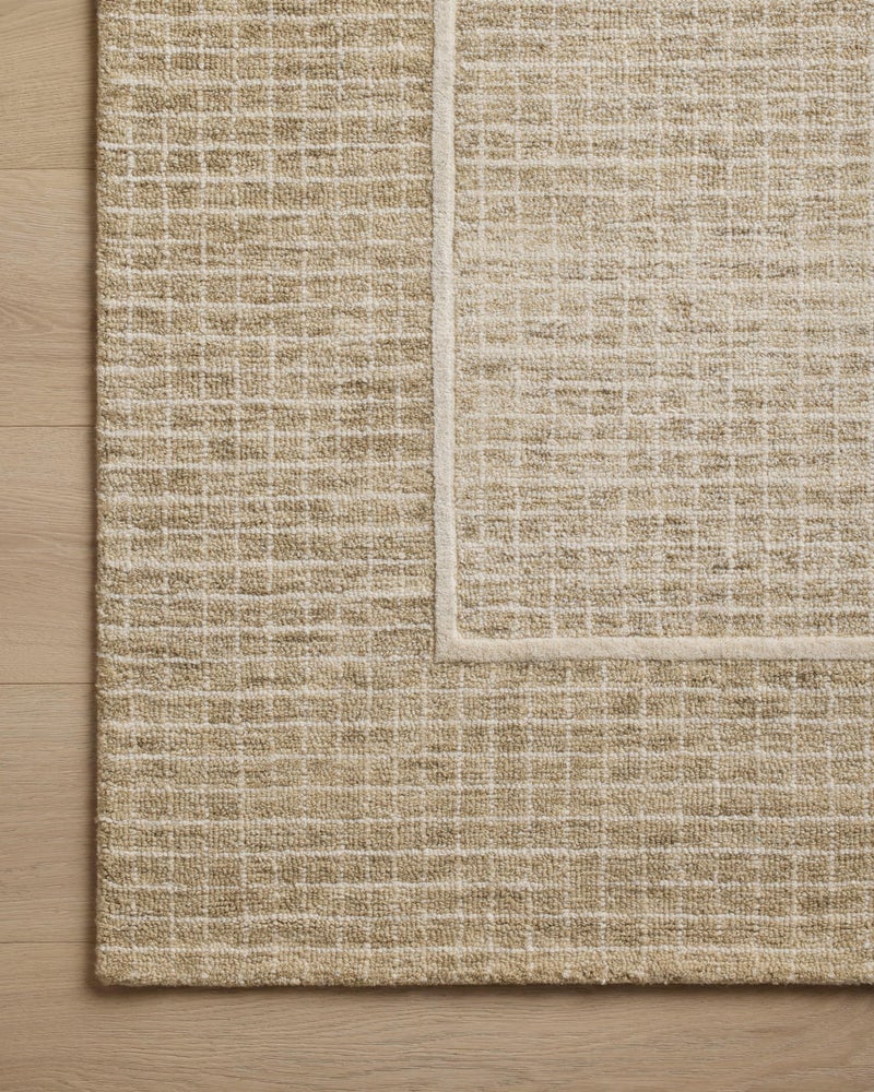 Loloi Chris Loves Julia Briggs Collection, Wheat & Ivory, 2'-6" x 9'-9" Runner Rug â€“ Minimal Gritted Design Area Rugs for Living Room Bedroom Entryway & Hallway No Shed High Traffic Home Decor Rug - Image 5