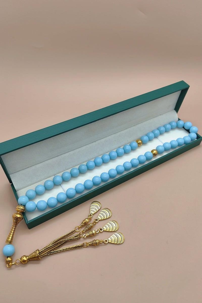 موجود 45 مسبحة صلاة من الأحجار المضيئة/تسبيح/10 مم/تتألق في الظلام، وتنير الإيمان - Image 4