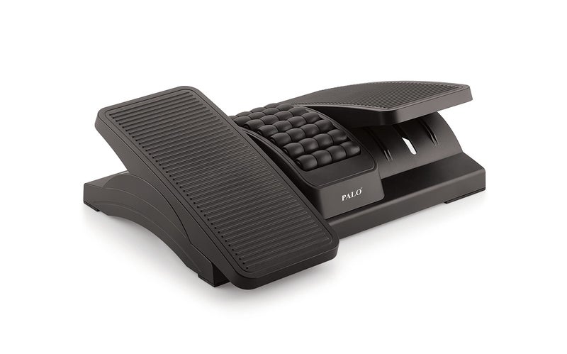 PALO034 PALO Ergonomic Two Heights & Angle Adjustable Split Type Pedal Footrest with Roller - Image 1